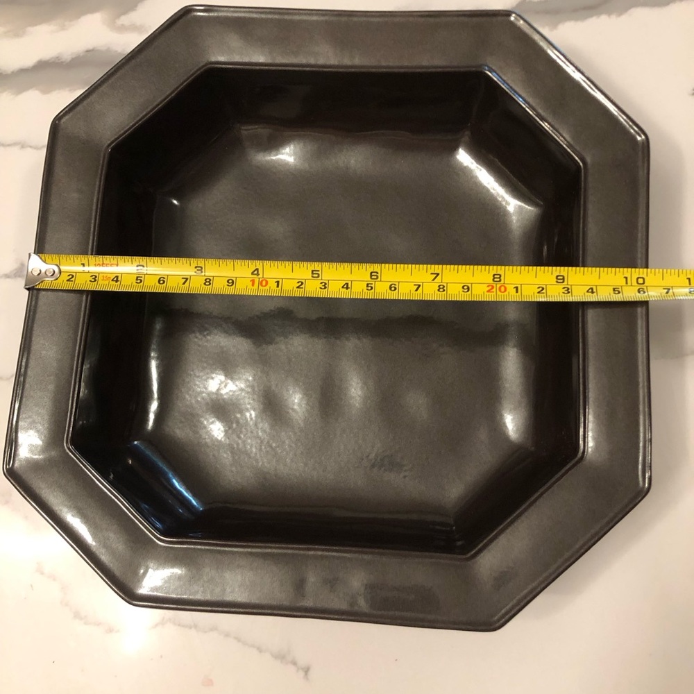 Juliska Pewter Stoneware Octagonal Bowl Discontinued - Picture 6 of 7